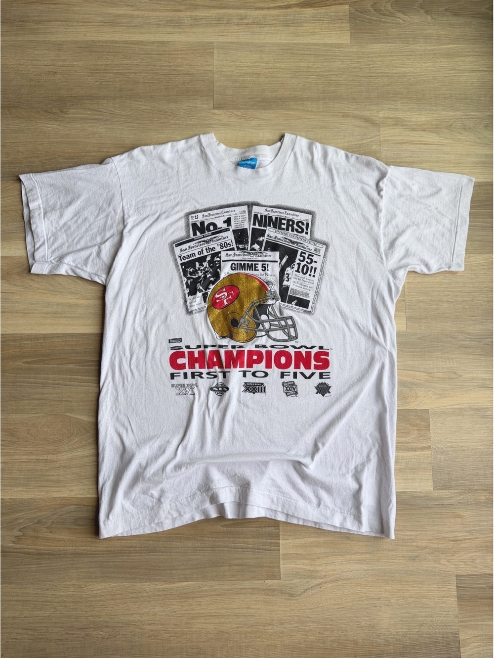 Vintage 90's San Francisco 49ers Superbowl USA Made T-Shirt